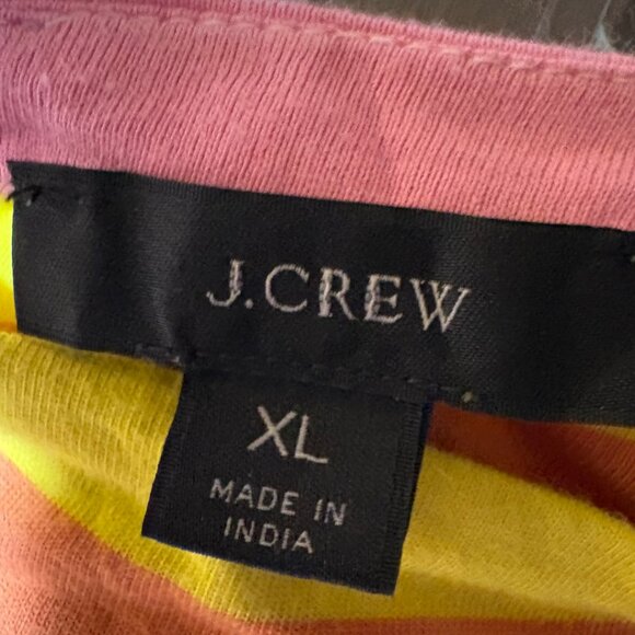 J.Crew Multicolor Striped Tiered Maxi Dress XL Summer Sundress - Picture 3 of 6